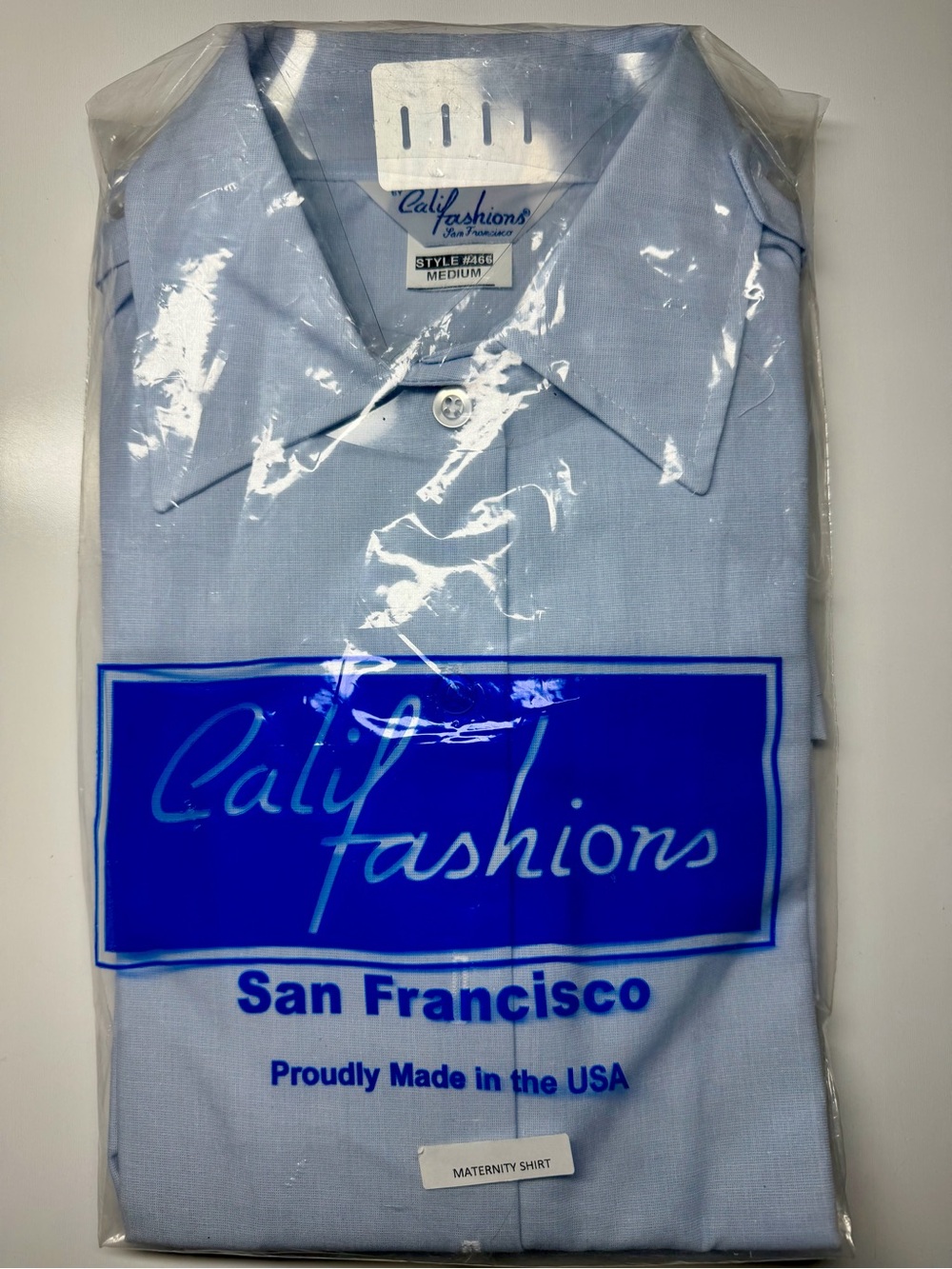 USAF Women’s Maternity Service Dress Shirt Medium Blue Short Sleeve NEW
